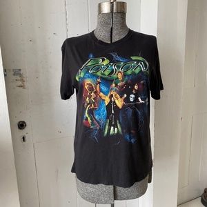 2012 Poison Graphic Concert Tour Tee Shirt Med